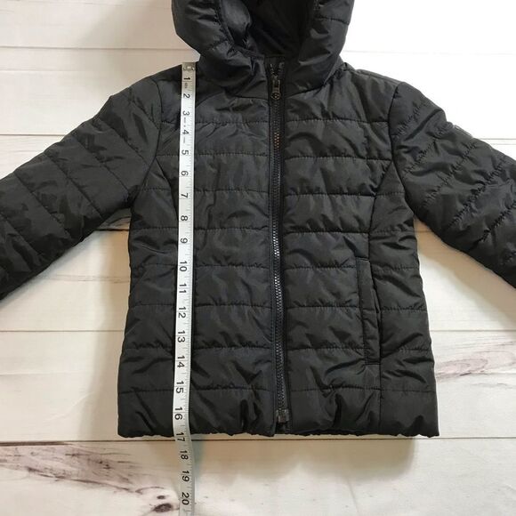 Gap Kids Black Hooded Puffer Jacket - Picture 2 of 6